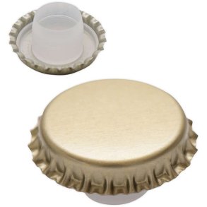 Kapsler Guld 29 mm med lang bidul 100 stk