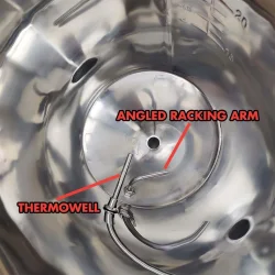 32l konisk jsningstank i rostfritt stl