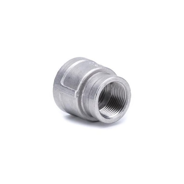 3/4" till 1/2" rostfri reduceringsmuff i 304 (BSP)
