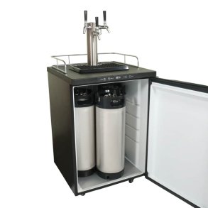 Kegerator X.1 3 Nukatap Gen 2 taphaner m. flow kontrol og 3 brugt fustager