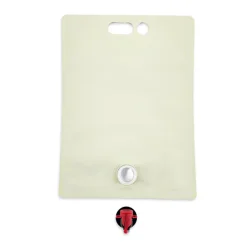 5L Blank Eggshell Stand Up Bladders with Tamper Sealed Tap (Pack of 5)