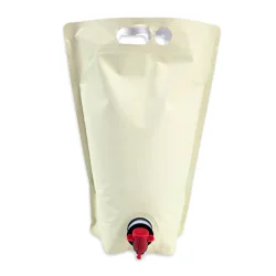 5L Blank Eggshell Stand Up Bladders with Tamper Sealed Tap (Pack of 5)