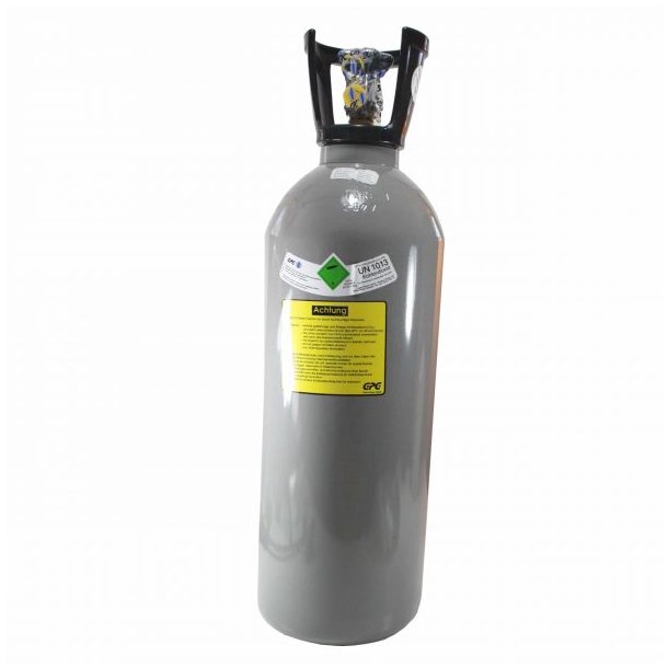 10 kg Aluminium Co2 flaske Fyldt (KUN TIL AFHENTNING I BUTIKKEN)
