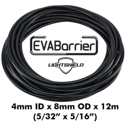 Black Lightshield EVABarrier 4mm ID x 8mm OD x 12m Roll - Double Wall EVA