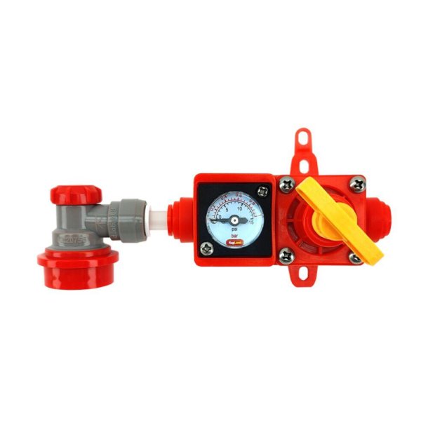 Duotight Blowtie spunding valve med co2 ball lock (0-1 bar)