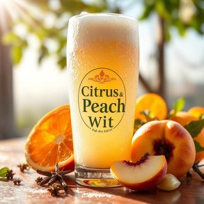 Citrus & Peach Witbier 25l all grain kit