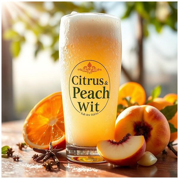 Citrus &amp; Peach Witbier 25l all grain kit