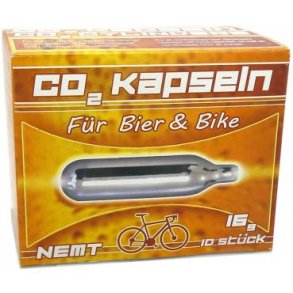 Co2 16gr patroner 10 stk uden gevind