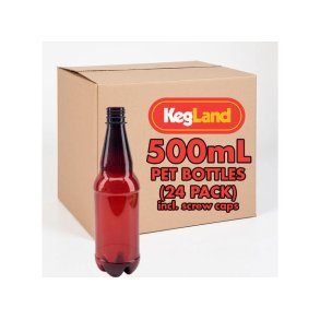 PET Flaske 0,5l 24 stk med prop