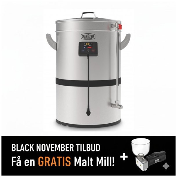 Grainfather G40 + Modstrmskler + Gratis Grainfather Malt Mlle