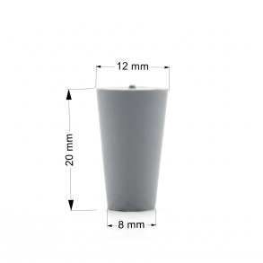 Gummi prop 8/12 mm uden hul