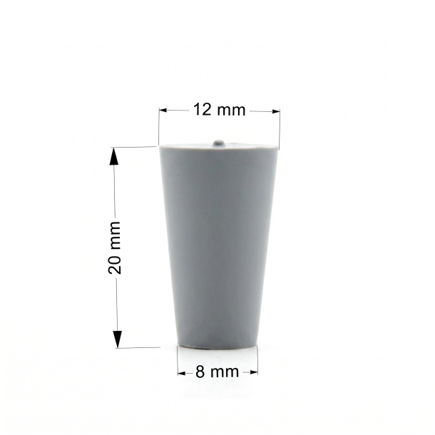 Gummi prop 8/12 mm uden hul