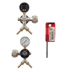 TOF Mini CO2-regulator dubbel