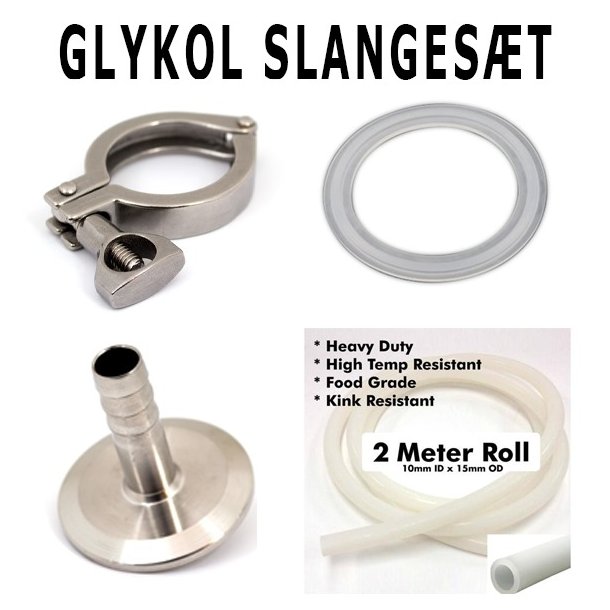 Glykol slangest 1,5" tri-clamp