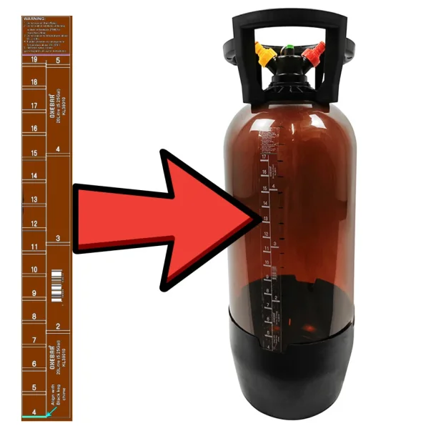 Gradueringsdekal - Oxebar 20L B�rnsten PET-fat