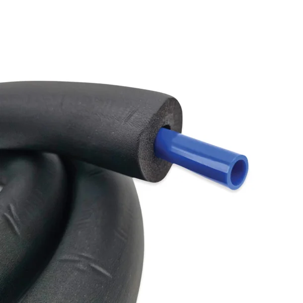 Bl� isoleringsslange til glykol, 2 m rulle, 12 mm indvendig/16 mm udvendig diameter � 15 mm tykt skum