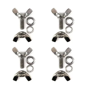 M6 x 14 mm rustfri stl wing nut st med 4