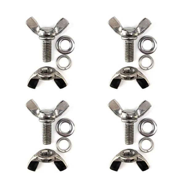 M6 x 14 mm rustfri stl wing nut st med 4