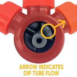 PCO38 Gen2 Sort Vinkel-kappeindsats � Forbinder fra Stiger�r til Karboneringsl�g (Til Oxebar 4L &amp; 8L)