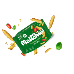 MALTCHIES maltbaseret snack med tomat og basilikum, 45 g