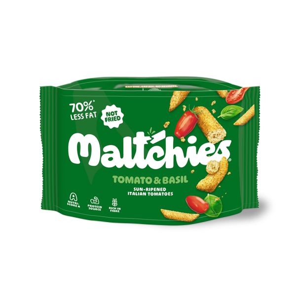 MALTCHIES maltbaseret snack med tomat og basilikum, 45 g
