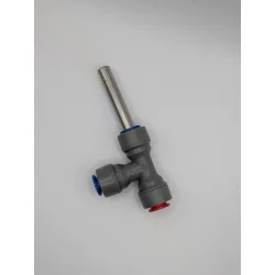 Duotight 9.5mm (3/8") Thermowell T-koppling (passar 3.5 - 4.5mm ytterdiameter sond/probe)