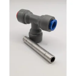 Duotight 9.5mm (3/8") Thermowell T-koppling (passar 3.5 - 4.5mm ytterdiameter sond/probe)