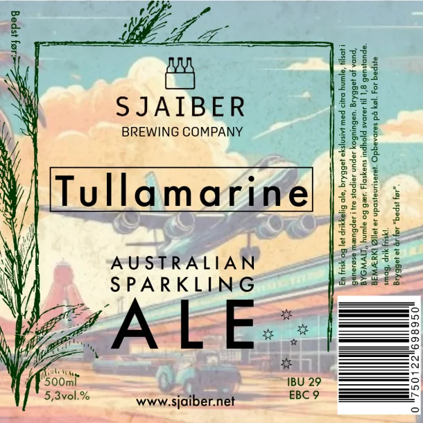 Sjaiber Tullamarine Sparkling Ale 25l All Grain kit