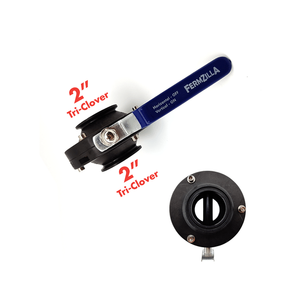 2" Butterfly ventil tri-clamp
