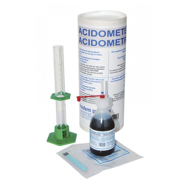 Syretest kit VINOFERM komplet (or Acidometer, syretestkit, Vinoferm)