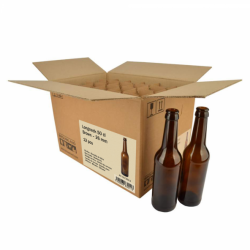 Brun langhals 0,5l glas flasker (12 stk)
