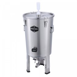 Brew Monk rustfri stl Konisk Grtank 30l med digital termometer