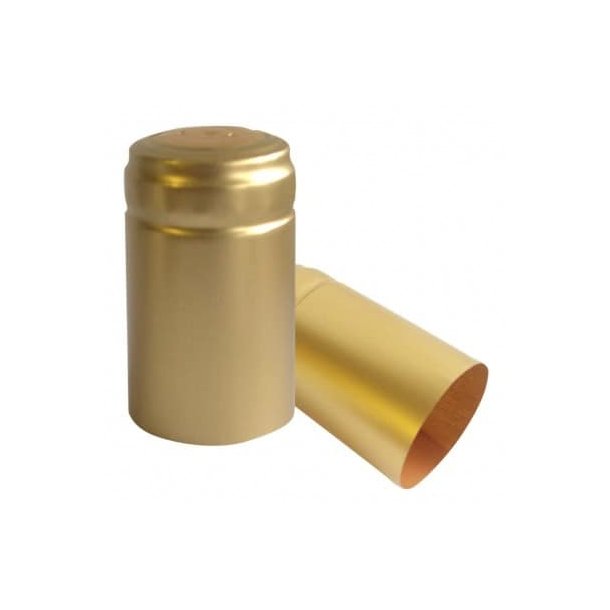 Termokapsler / Krympekapsler 31X55 Guld (100 stk) til vinflasker