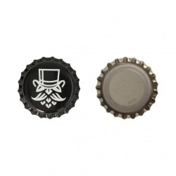 Kapsler oxygen scavenging med Hop Head logo sort 26MM