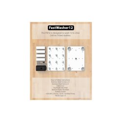 Flaskevasker 12 stk 0,5 - 075l med 2x racks