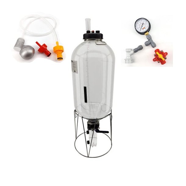 Fermzilla gen. 3.2 Tri-conical 55L m. plast. tryk kit og trykmler