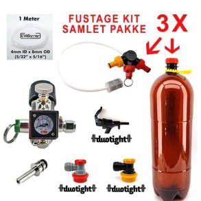 Fadlsanlg 24l med Kegland Core Regulator uden Sodastream flaske