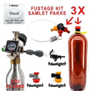 Fadlsanlg 24l med Kegland Core Regulator + Sodastream flaske