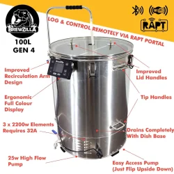 Brewzilla Gen 4 100l m. pump 6600W
