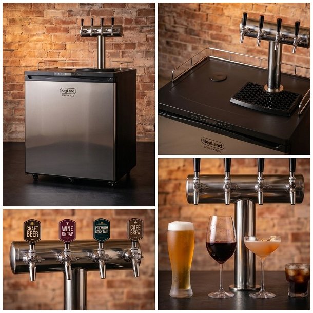 Kegerator  Cocktail X Plus med 4 haner