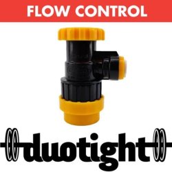 Duotight Ball lock l ud med flow control 8 mm