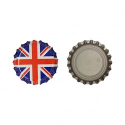 Kapsler oxygen scavenging med Union Jack flag 26MM