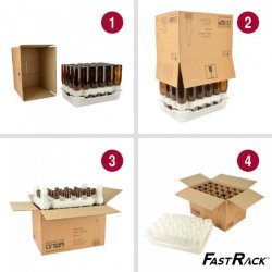 Brun langhals 33 cl brun glas flasker 26 mm (24 stk) 