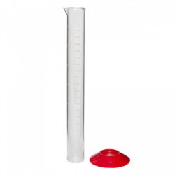 M�tcylinder i plast  med gradering - 210 ml