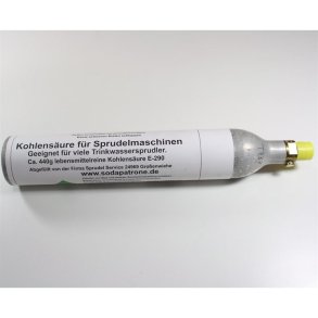 425g Sodastream Co2 flaske fyldt med genopfyldning ventilen