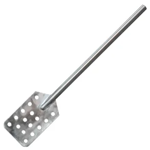 Kraftig m�skepadel i rustfrit st�l (76 cm)